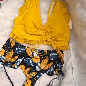 Grace Karin Bikini High Waisted Bathing Suite tummy Control